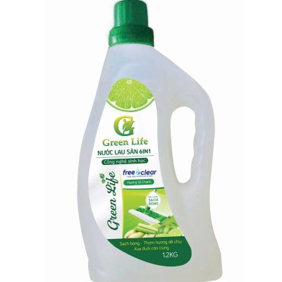 Nước lau sàn sinh học GReenlife Hương chanh sả 1,2l