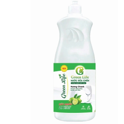 Nước rửa chén sinh học Greenlife hương chanh 800ml